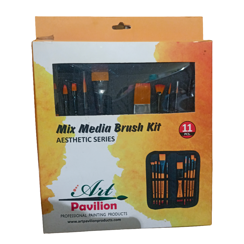 Art Pavilion Mix Media Brush Kit, Aesthetic Series, 11pc
