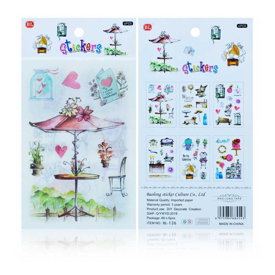 BL Bao Long Tape Stickers Aesthetic #BL-136