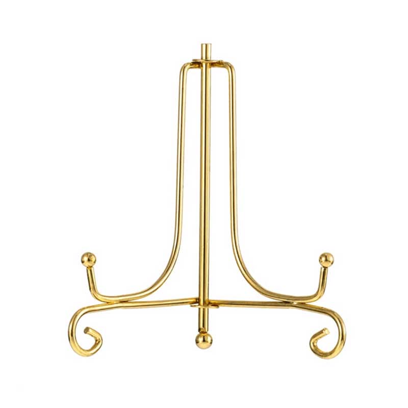 Generic Foldable Metal Easel Stand 6 inches, Golden