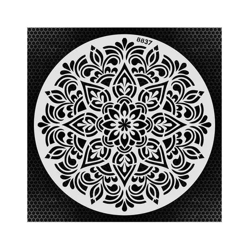 iCraft 12x12 inch mandala layering stencil for mixed media art