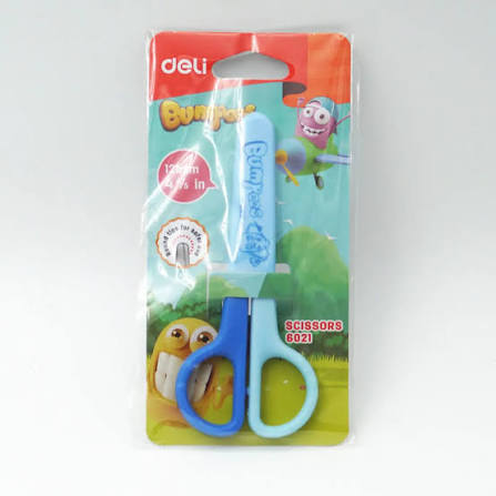Deli Bumpees kids plastic scissors, 121mm, #6021