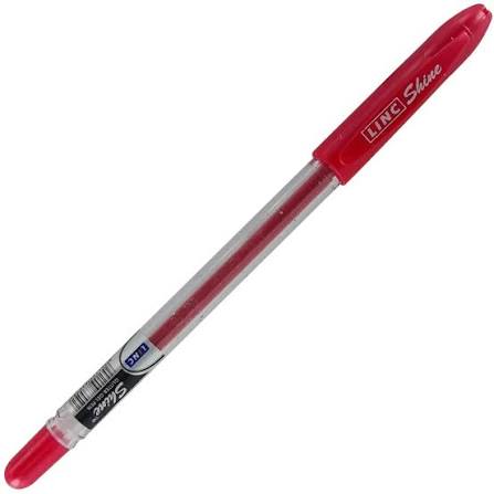 Linc glitter gel pen, red ink