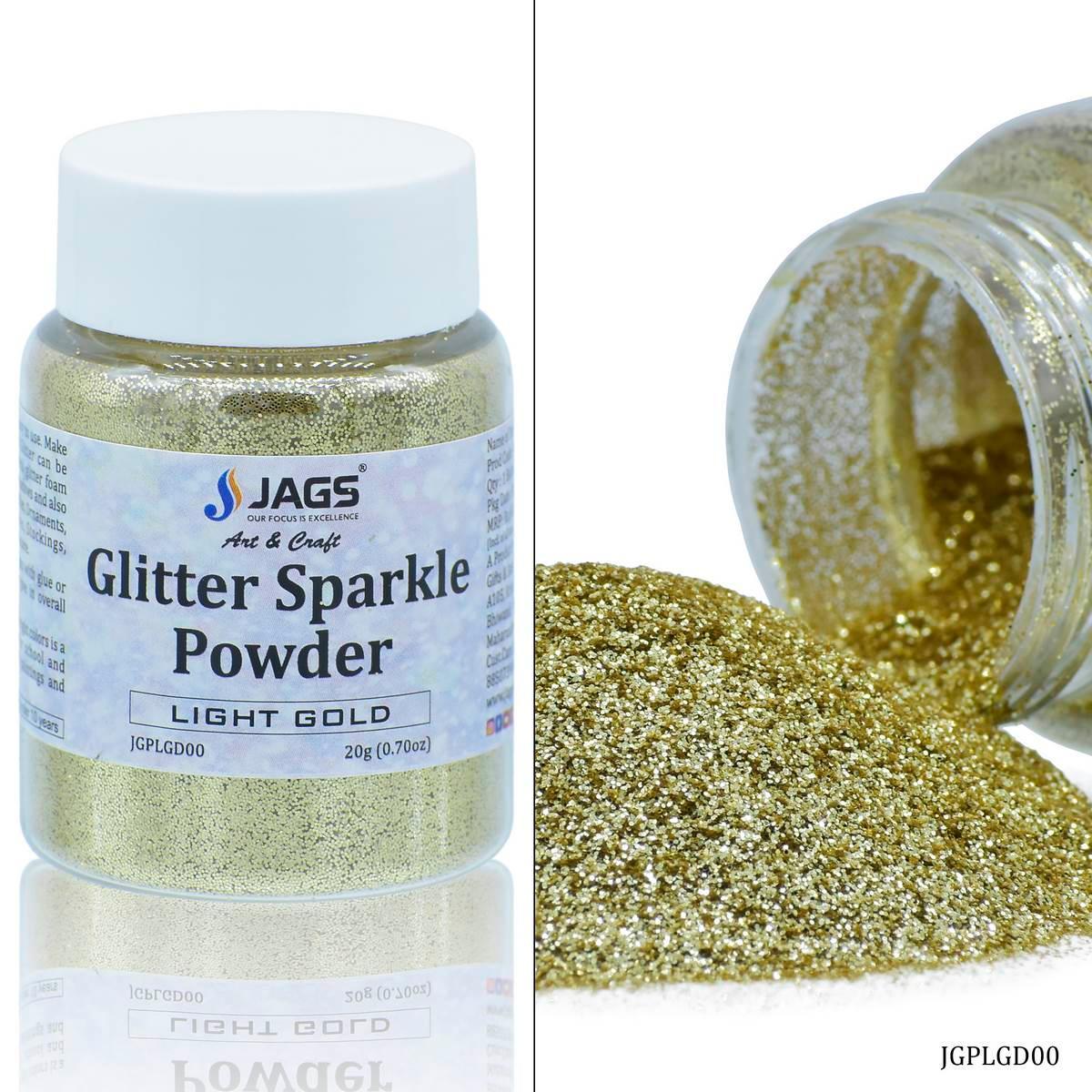 Jags Glitter Sparkle Powder 20g, Light Gold