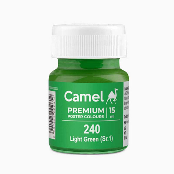 Camel Premium Poster Colour bottle, Light Green shade 240