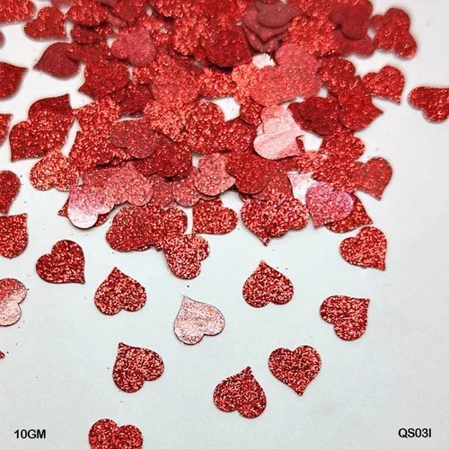 Sequins Heart Glitter 10g #QS03I