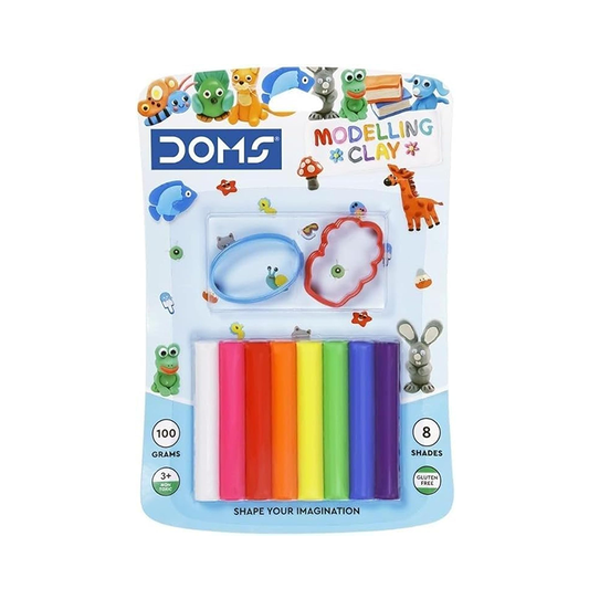Doms Modelling Clay 100g, 8 Shades