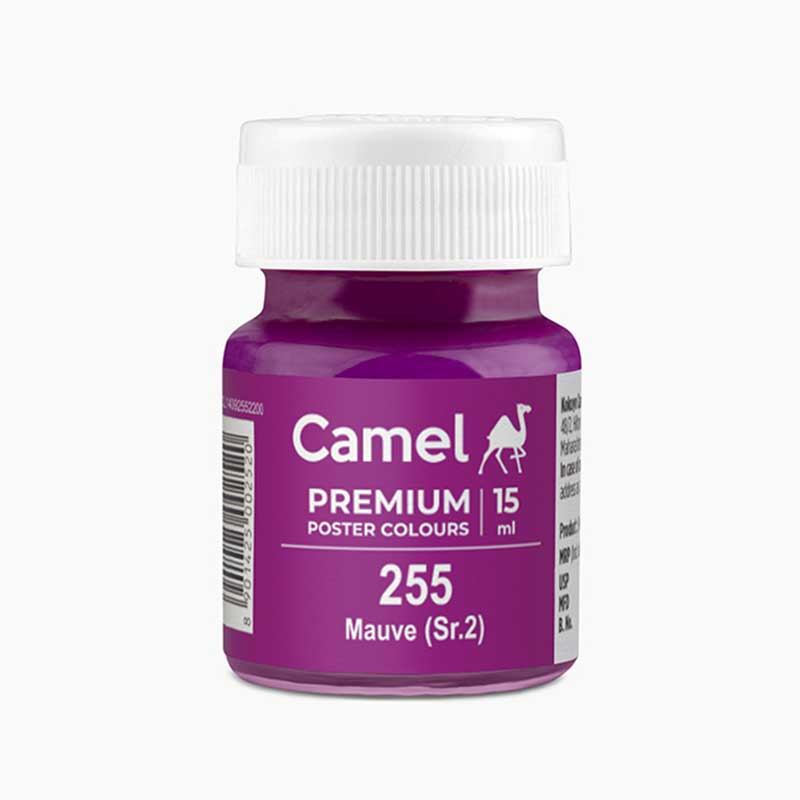 Camel Premium Poster Colour 15ml, Mauve-255