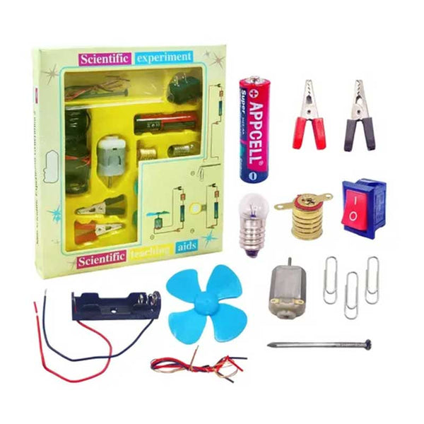 Kids electronics experiment kit box for STEM learning activities