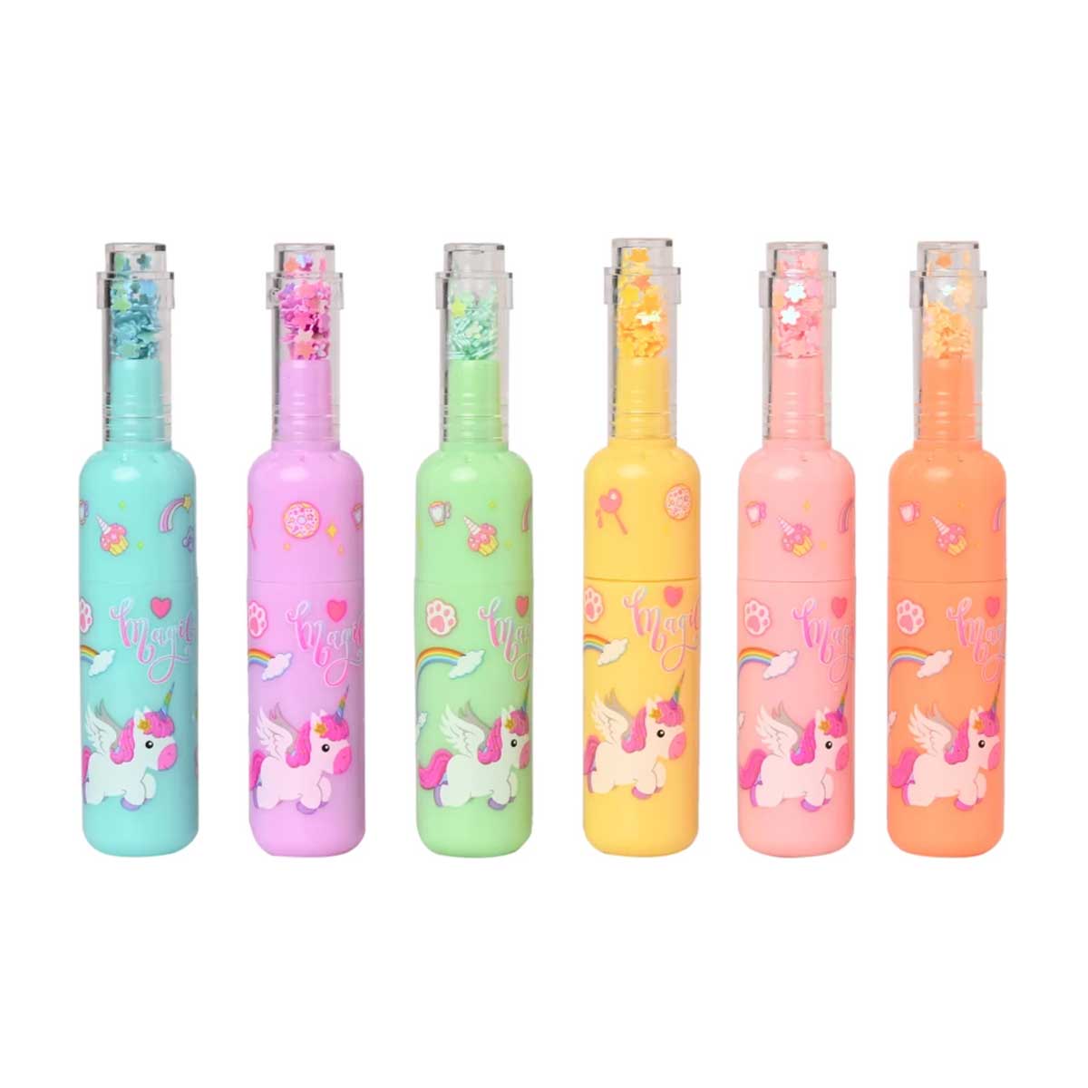 Pastel Bottle Highlighters, Pack of 6