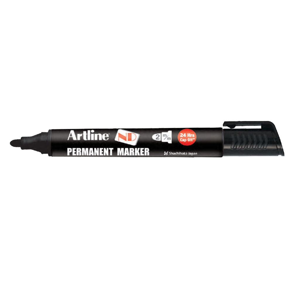 Artline Permanent Marker, Bold Tip, Black
