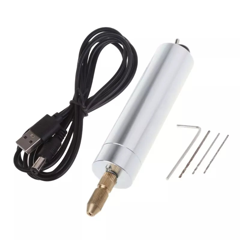 Compact mini electric drill for craft and resin work