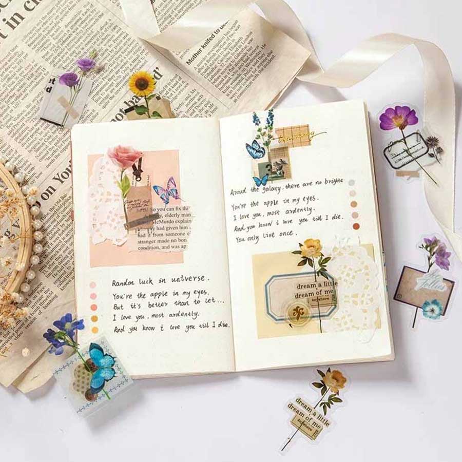 Have a Good Day Unheard of Flower Name Stickers 30pc #HGD-WWHM001