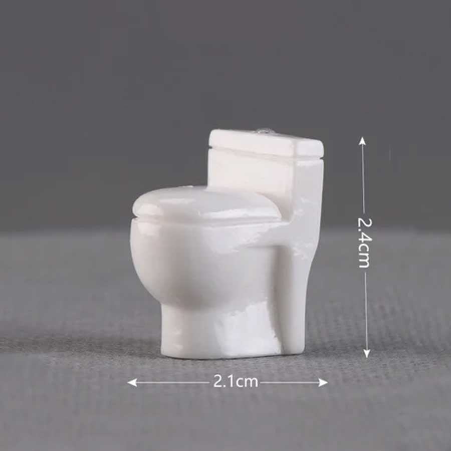 Miniature Toilet Seat 24mm, 2pc #MTR219D
