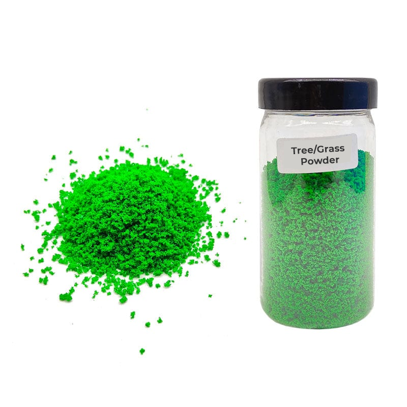 Light green grass flock powder for diorama scenery
