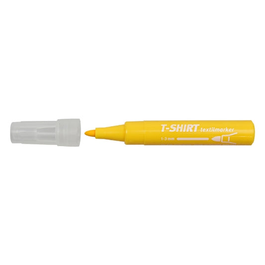 Ico T-Shirt Textile Fabric Marker, Yellow