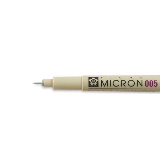 Sakura Pigma Micron Pen, Black, 0.2mm, 005