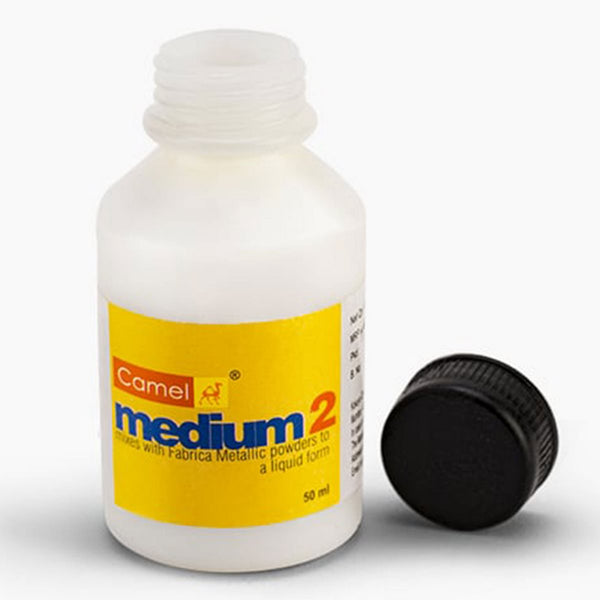 50ml bottle of Camel Medium 2 painting medium with cap