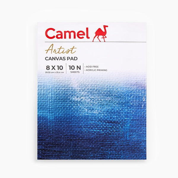 Camel Artist Canvas Pad, 8x10 inch, pack of 10 sheets
