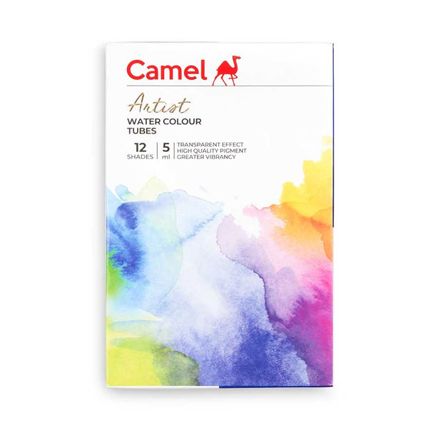 Set of Camel Artist Water Colour tubes in 12 shades