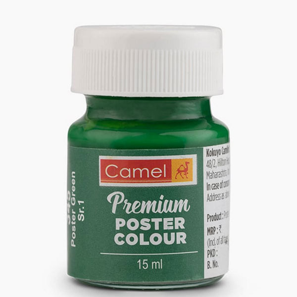 Camel Premium Poster Colour 15ml bottle, Poster Green-345