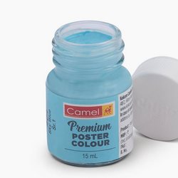 Camel Premium Poster Colour 15ml bottle, Sky Blue-404