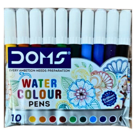 DOMS water colour pens set of 10 assorted shades