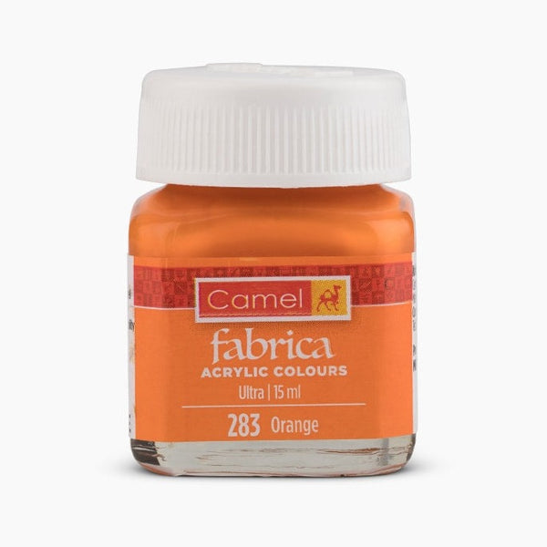 Bottle of Camel Acrylic Colour, 15ml, Orange-283