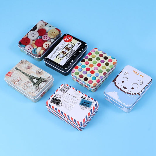 Metal Tin Box Printed 2.5x3.5 inches