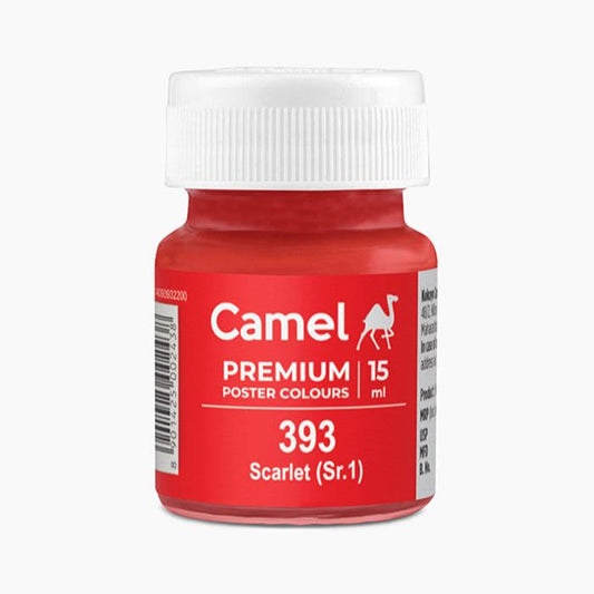 Camel Premium Poster Colour 15ml, Series 1, Scarlet-393