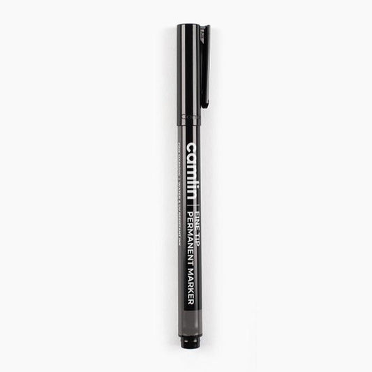 Camlin Permanent Marker, Fine Tip, Black