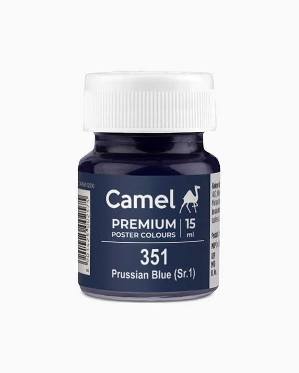 Camel Premium Poster Colour 15ml bottle, Prussian Blue-351