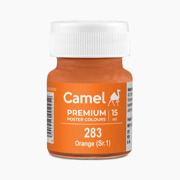 Camel Premium Poster Colour 15ml bottle in Orange-283 shade