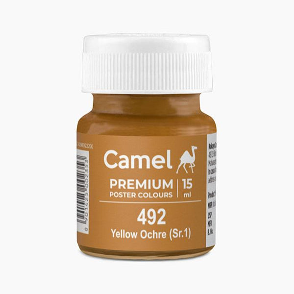 Camel Premium Poster Colour bottle in Yellow Ochre shade