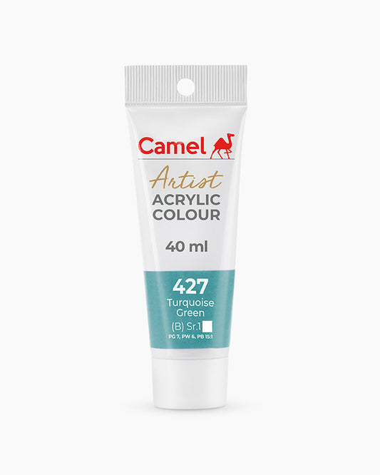 Camel Artist Acrylic 40ml, S1, Turquoise Green-427