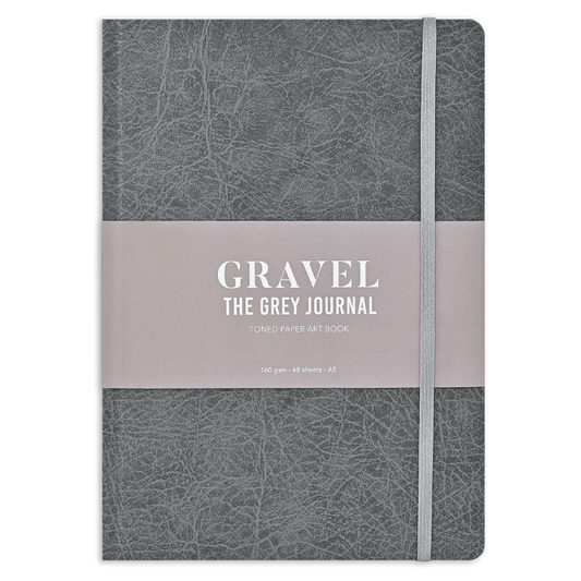 Scholar Gravel The Grey Journal Toned Paper Art Book 160gsm, 48 Sheets, A5