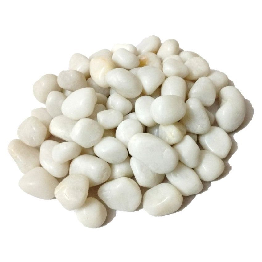 1kg bag of Jags white decorative stones