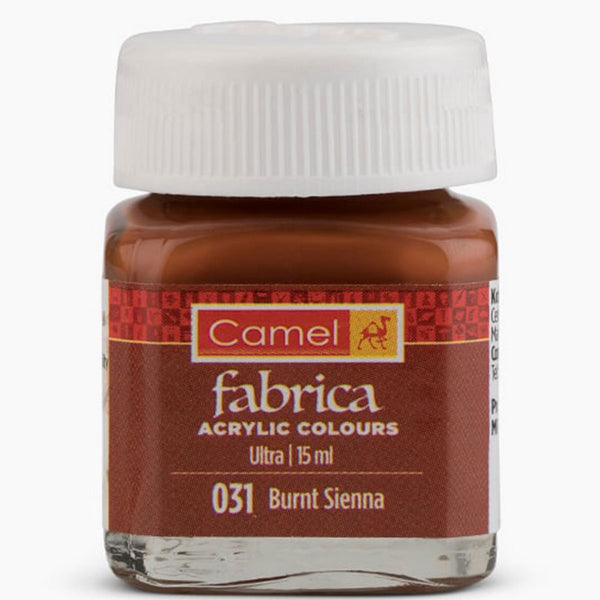 Bottle of Camel Acrylic Colour, 15ml, Burnt Sienna-031