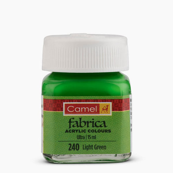 Bottle of Camel Acrylic Colour, 15ml, Light Green-240