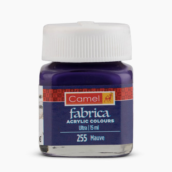 Bottle of Camel Acrylic Colour, 15ml, Mauve-255
