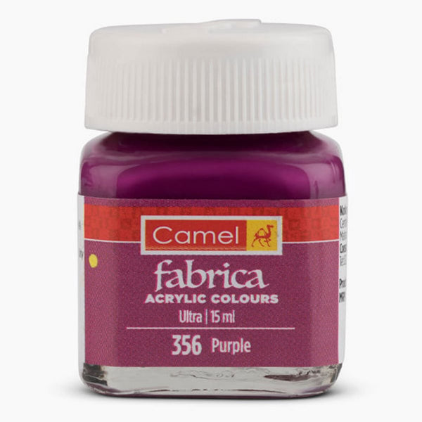 Bottle of Camel Acrylic Colour, 15ml, Purple-356