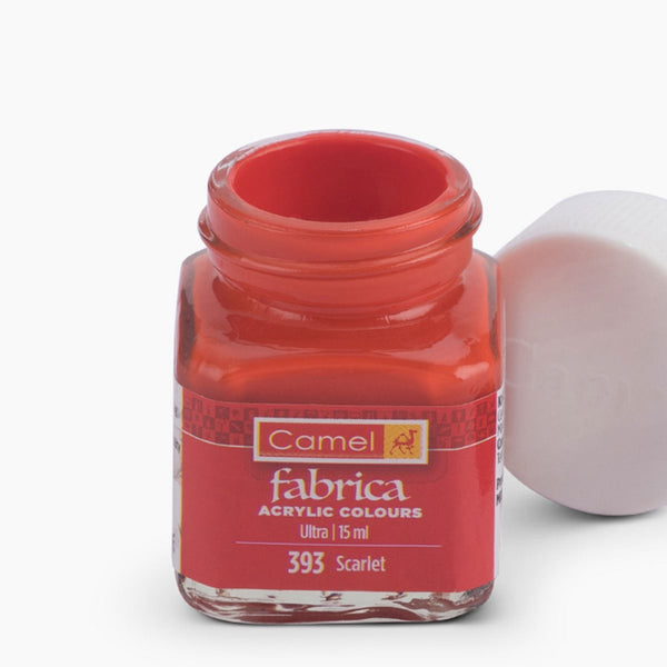 Camel Acrylic Colour 15ml tube in Scarlet-393 shade