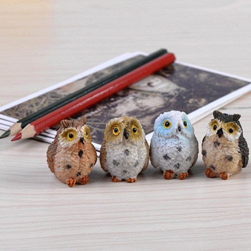 Miniature Owl 4pc #MTR573