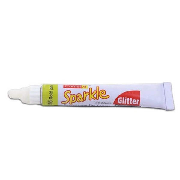 Camel Sparkle Glitter Tube, 15ml gold glitter colour for craft