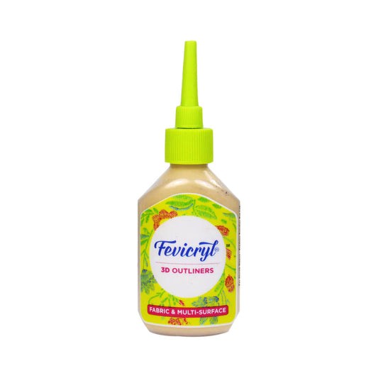 Pidilite Fevicryl 3D Outliner 20ml, Pearl Metallic Gold-352