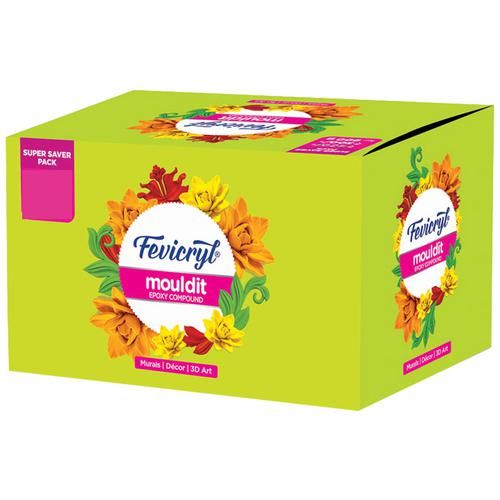 Fevicryl Mouldit epoxy clay kit packaging for DIY sculpting