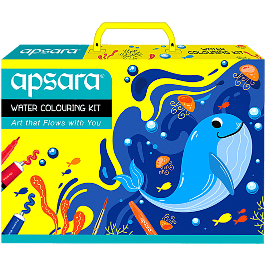 Apsara Water Colouring Kit packaging for children's painting