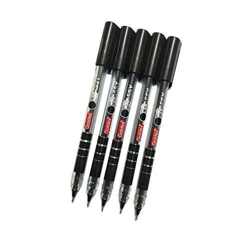 Goldex Klassy Ball Pens, Black, 5pc