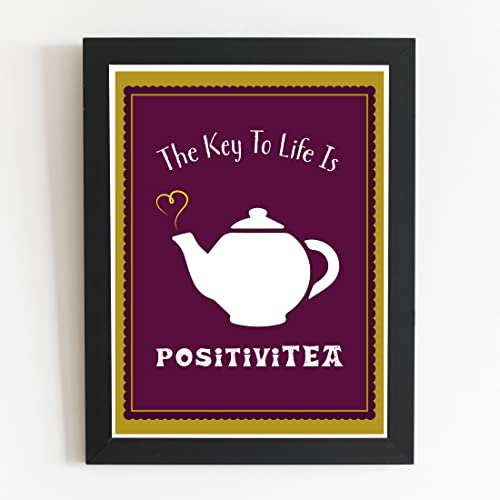 Craftolive Tea Lover Chai Lover Positivity Wall Frame - PSTRN38