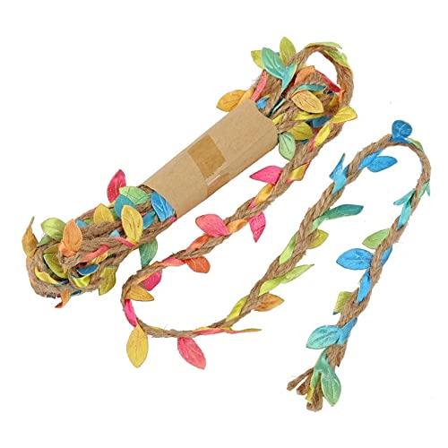 Jute Leaves Rope 5m, Multi