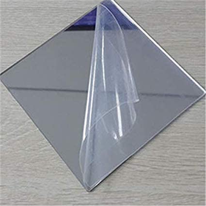 Silver acrylic mirror, 2.5x2.5 inches, pack of 2